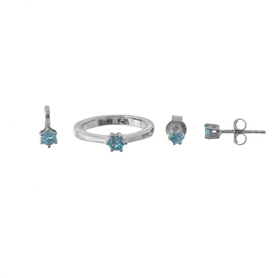 Zilveren ring met Ratanakiri zirkonen
