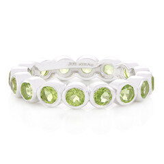 Zilveren ring met peridoots