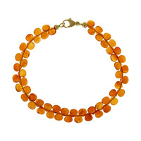 Zilveren armband met carneoolstenen (CUSTODANA)