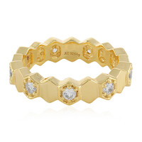 Zilveren ring met zirkonen