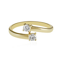 Gouden ring met Loepzuivere (F) Diamanten (LUCENT DIAMONDS)