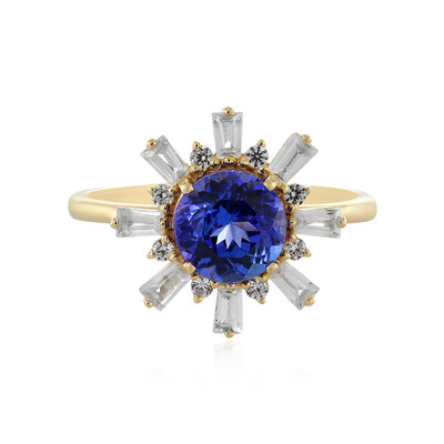 Gouden ring met een tanzaniet (Adela Gold)