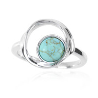 Zilveren ring met een turkoois