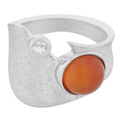 Zilveren ring met een agaat