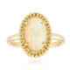 Gouden ring met een Braziliaanse witte opaal