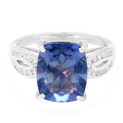 Zilveren ring met een kleurwissel fluoriet