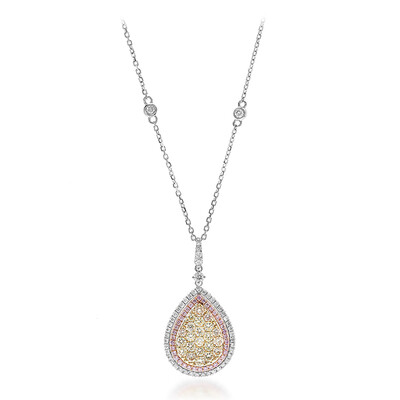 Gouden halsketting met gele S12 diamanten (CIRARI)
