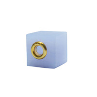 Zilveren hanger met een Blauwe chalcedoon