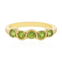 Gouden ring met Russische demantoïdes (La Revelle)