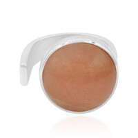 Zilveren ring met een Oranje Maansteen