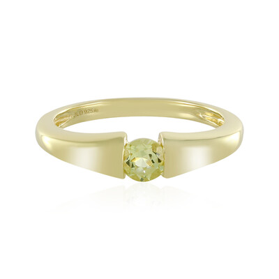 Zilveren ring met een Ouro Verde kwarts