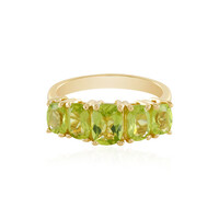 Zilveren ring met een peridoot