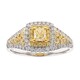 Gouden ring met een gele SI2 diamant (CIRARI)