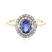 Gouden ring met een tanzaniet (Adela Gold)