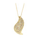 Gouden halsketting met SI2 Fancy Diamanten (CIRARI)