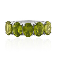 Zilveren ring met Birmese Peridoots