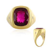 Gouden ring met een AAA Braziliaanse Rubelliet (AMAYANI)