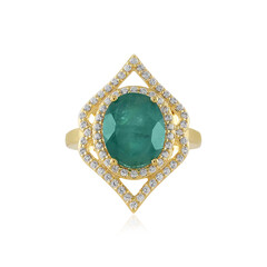 Zilveren ring met een Grandidieriet