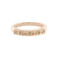Zilveren ring met PK (J) Diamanten