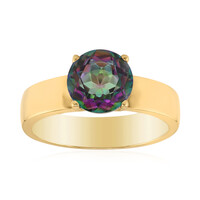 Zilveren ring met een mystieke kwarts
