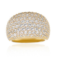 Zilveren ring met zirkonen