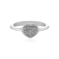 Zilveren ring met I2 (I) Diamanten