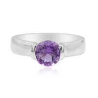 Zilveren ring met een amethist