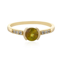 Gouden ring met een sfeen
