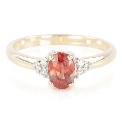 Gouden ring met een oranje Mashewa zirkoon