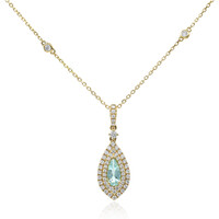 Gouden halsketting met een Paraiba toermalijn (CIRARI)