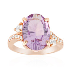 Zilveren ring met een Boliviaanse amethist