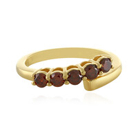 Zilveren ring met I3 Rode Diamanten