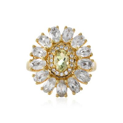 Gouden ring met een Oregon zonnesteen