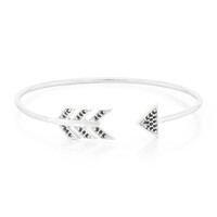 Zilveren armband met zwarte spinelstenen