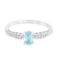 Zilveren ring met een Blauwe apatiet