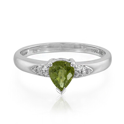 Zilveren ring met een Paraiba toermalijn