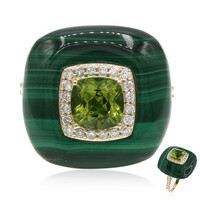 Gouden ring met een Malachiet (Smithsonian)