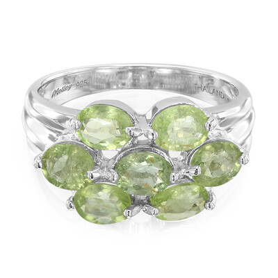 Zilveren ring met Paraiba toermalijnen