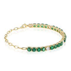 Gouden armband met AAA Zambia smaragden (CIRARI)