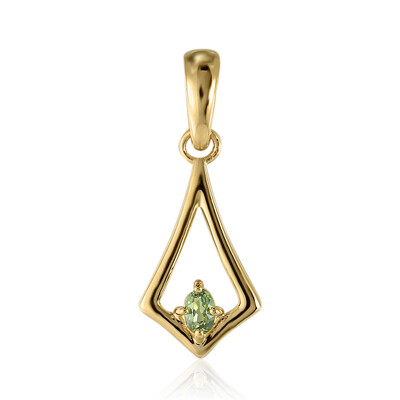 Gouden hanger met een Acacia Groene Queensland Saffier (Mark Tremonti)