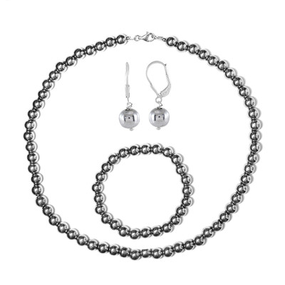 Zilveren set met Zilver Hematieten