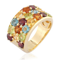 Zilveren ring met peridoots (de Melo)