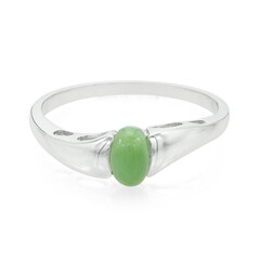 Zilveren ring met een keizerlijk chrysopraas