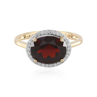 Gouden ring met een Mozambique granaat