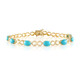Zilveren armband met Sleeping Beauty Turkooisen (Faszination Türkis)