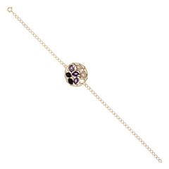 Zilveren armband met amethisten