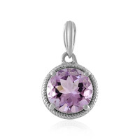 Zilveren hanger met een lavendel amethist