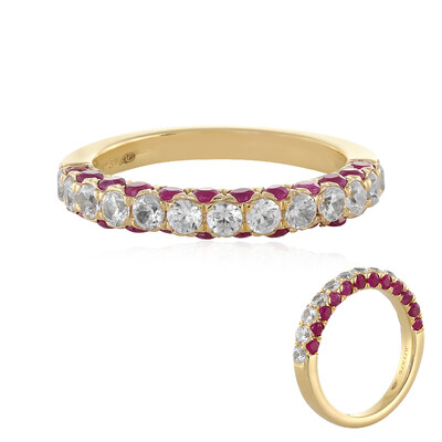 Gouden ring met zirkonen (Adela Gold)