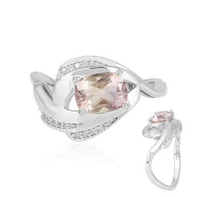 Zilveren ring met een ametrien