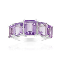 Zilveren ring met een amethist